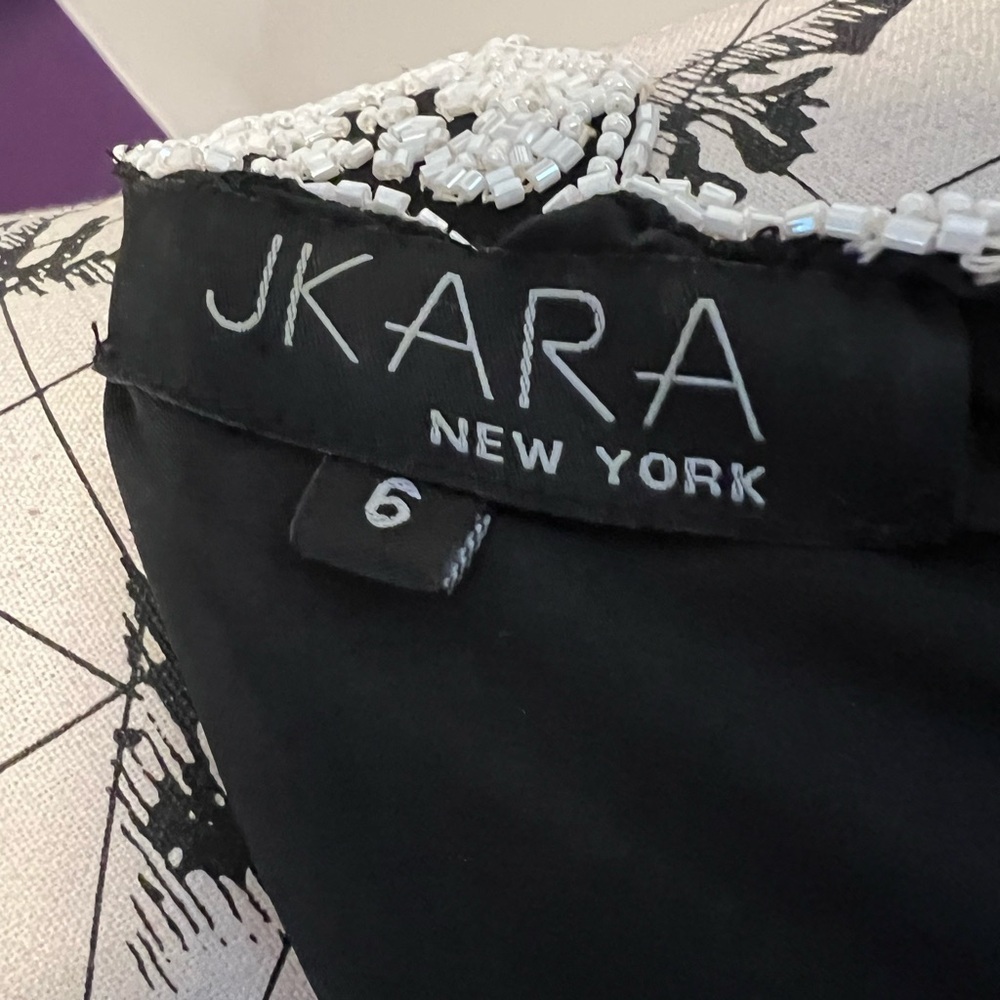 JKARA Sleeveless Gown with Beaded Top - Picture 11 of 13